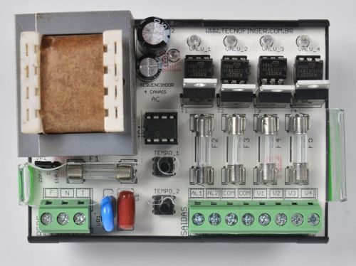 Sequenciador de Válvulas 4 Canais 24VAC