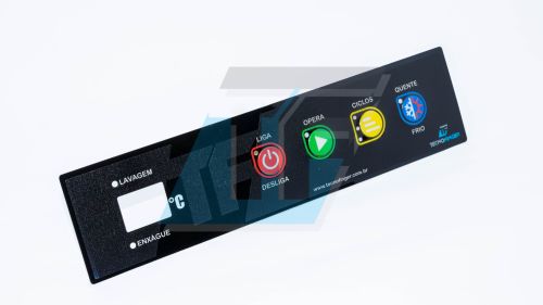 ADESIVO MEMBRANA 4 BOTOES BLACK + TEMPERATURA NETTER - TECNOFINGER