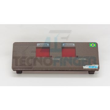 MOLDURA CONTROLADOR DE TEMPERATURA DUPLO + ADESIVO TECNOFINGER