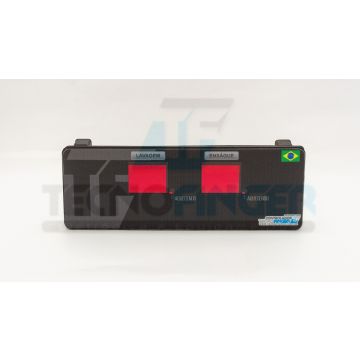 MOLDURA CONTROLADOR DE TEMPERATURA DUPLO + ADESIVO TECNOFINGER