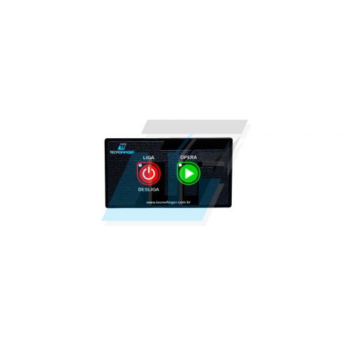 ADESIVO MEMBRANA 2 BOTOES BLACK NETTER - TECNOFINGER